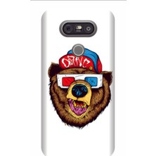 Kapakolur LG G5 Sevimli Ayı Kapak Kılıf + Ekran Koruyucu Cam