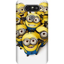 Kapakolur LG G5 Minion Baskılı Kapak Kılıf + Ekran Koruyucu Cam