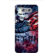 Kapakolur LG G6 Atatürk Kapak Kılıf + Ekran Koruyucu Cam