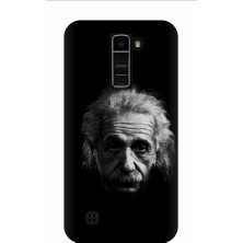 Kapakolur LG K8 Einstein Baskılı Kapak Kılıf + Ekran Koruyucu Cam
