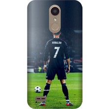 Kapakolur LG K10 2017 Ronaldo Kapak Kılıf + Ekran Koruyucu Cam