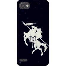 Kapakolur LG Q6 Göktürk Baskılı Kapak Kılıf + Ekran Koruyucu Cam