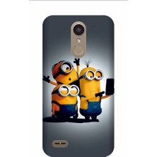 Kapakolur LG Stylus 3 Minyonlar Kapak Kılıf + Ekran Koruyucu Cam