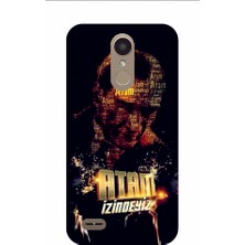 Kapakolur LG Stylus 3 Atatürk Baskılı Kapak Kılıf + Ekran Koruyucu Cam