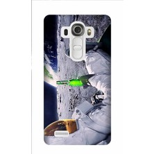 Kapakolur LG V20 Astronot Baskılı Kapak Kılıf + Ekran Koruyucu Cam