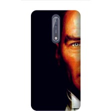 Kapakolur Nokia 8 Atatürk Baskılı Kapak Kılıf + Ekran Koruyucu Cam