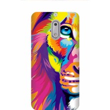 Kapakolur Nokia 6 Aslan Kapak Kılıf + Ekran Koruyucu Cam