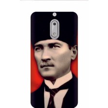 Kapakolur Nokia 6 Atatürk Baskılı Kapak Kılıf + Ekran Koruyucu Cam