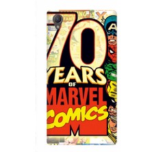 Kapakolur Sony Z5 Marvel Kapak Kılıf + Ekran Koruyucu Cam