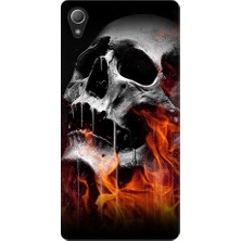 Kapakolur Sony Xperia Z5 Kurukafa Kapak Kılıf + Ekran Koruyucu Cam