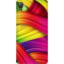 Kapakolur Sony Xperia Z5 Rengarenk Kapak Kılıf + Ekran Koruyucu Cam