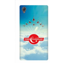 Kapakolur Sony Z3 Türk Yıldızları Kapak Kılıf + Ekran Koruyucu Cam