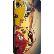 Kapakolur Sony Xperia Z3 Kabartmalı Hippie Temalı Kapak Kılıf