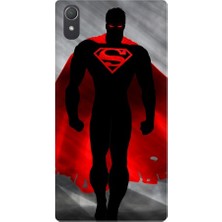 Kapakolur Sony Xperia Z2 Superman Kapak Kılıf + Ekran Koruyucu Cam