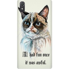 Kapakolur Sony Xperia Z2 Kedi Kapak Kılıf + Ekran Koruyucu Cam