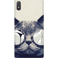 Kapakolur Sony Xperia Z2 Kedi Kapak Kılıf + Ekran Koruyucu Cam