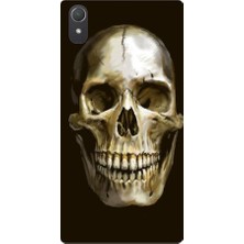 Kapakolur Sony Xperia Z2 Kabartmalı Kurukafa Temalı Kapak Kılıf