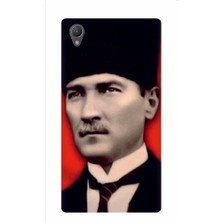 Kapakolur Sony Xperia Z1 Atatürk Baskılı Kapak Kılıf + Ekran Koruyucu Cam