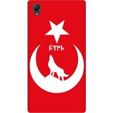 Kapakolur Sony Xperia Z1 Göktürk Baskılı Kapak Kılıf + Ekran Koruyucu Cam