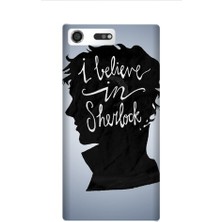 Kapakolur Sony Xperia Xz Premium Sherlock Baskılı Kapak Kılıf + Ekran Koruyucu Cam