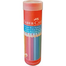 Faber-Castell   Boya Kalemi 12 Renk  Jumbo Tam Boy Tüp Üçgen