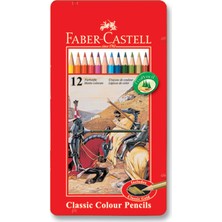 Faber-Castell Metal Kutu Boya Kalemi 12 Renk