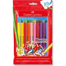 Faber-Castell Fiesta Keçeli Kalem 20'li