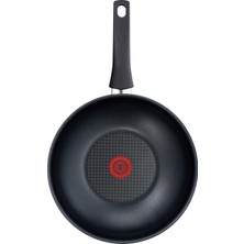 Tefal C3671902 Titanium Elegance 28 cm Thermo-Spot Teknolojili Yapışmaz Wok Tava [ Siyah ] - 2100101775