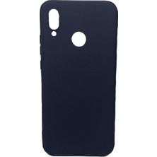 Case 4U Huawei P20 Lite Kılıf Mat Slikon Lacivert