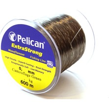 Pelican 038 Bobin Misina 600 mt Kamuflaj Yeşil Extra Strong