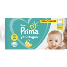 Prima Bebek Bezi Yeni Bebek 2 Beden Mini Fırsat Paketi 108 Adet
