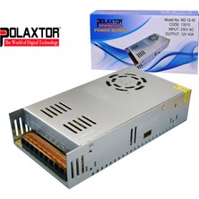 Polaxtor Adaptör 12V 40A 480W Metal Kasa Trafo Fanlı Korumalı