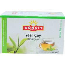 Günvit Naturalist Yeşil Çay Bitki Çayı 20 Süzen Pşt