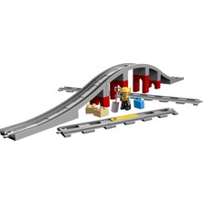 LEGO DUPLO Tren Rayları 10882 - 2 Yaş ve Üzeri Çocuklar için DUPLO Setleriyle Uyumlu Tamamlayıcı Eğitici Oyuncak Yapım Seti (23 Parça)