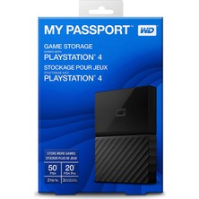 WD My Passport Gaming PS4 2TB 2.5" USB 3.0 Taşınabilir Disk WDBZGE0020BBK-WESN