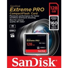 Sandisk Extreme Pro 128 gb 160 Mb CF Kart