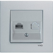 Viko Novella ( Füme Çerçeve + Füme  Kapak ) Dimmer