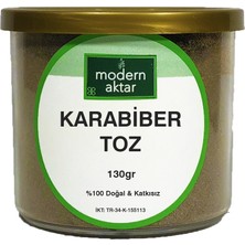 Modern Aktar Doğal Karabiber Toz (Öğütülmüş) 130 gr