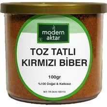 Modern Aktar Doğal Tatlı Toz Kırmızı Biber 100 gr