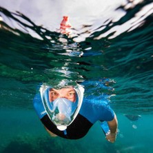 Bermuda Tam Yüz Maske Dalış Maskesi Antifog Snorkel Yüzücü Gözlük Fulface