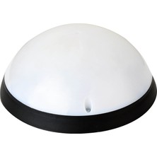 Horoz Aqua Dolunay Mikrosensörlü Led'Li Siyah Kasa-12W 3000K Gün Işığı Opal Nemli Yer