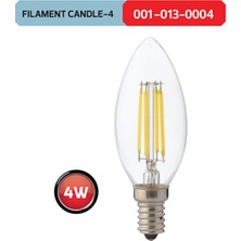 Horoz Candle 4W E14 Duy Filament LED Ampül 6400K Beyaz Işık