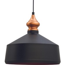 Bamyum Köşeli Siyah Avize