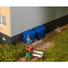 Faller 180914 2 Blue Garbage Bins