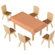 Faller 180442 1/87 Ölçek, Yemek Masa ve Sandalyeleri, 28 Parça, Plastik Model Kiti