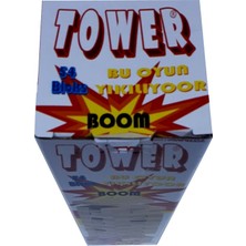 Cartoon Tower Ahşap Denge Oyunu