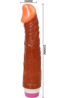 Pretty Love Titreşimli 20 Cm Kalın Zenci Vibratör Realistik Penis Dildo