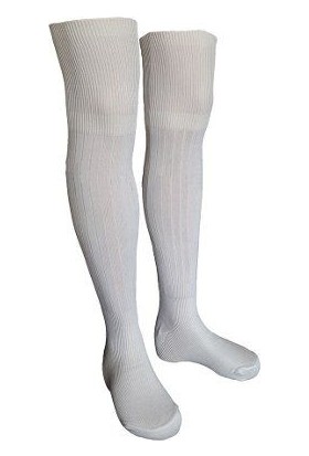 Evox Tam Profesyonel Yetişkin Futbol Çorabı, Tozluk, Konç Beyaz