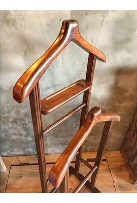 Asew Çiftli Dilsiz Uşak Ayaklı Kıyafet Askılığı