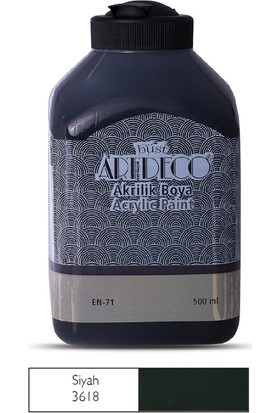 Artdeco Akrilik Ahşap Boyası 500 ml 3618 Siyah